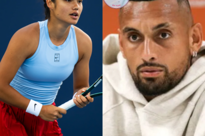 Nick Kyrgios pokes fun at Emma Raducanu’s lack of coach after latest win.
