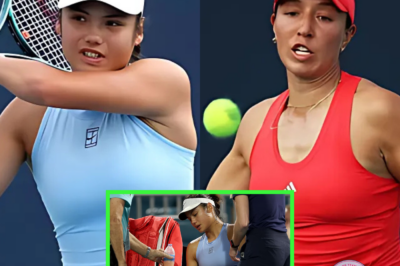 SAD: Emma Raducanu needed medical attention during her loss to Jessica Pegula at the Miami Open.