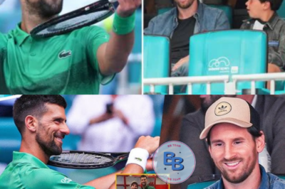 BIGGEST SHOCK IN TENNIS: Lionel Messi unexpectedly spotted cheering for Novak Djokovic at the Miami Open, revealing a ‘MASSIVE’ plan to invite him as a private coach for his son – a future tennis superstar ready to shake up the world!