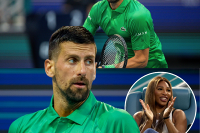 Novak Djokovic “If Serena says THAT…”. Novak Djokovic lights up Miami Open as Serena Williams. “LOVE YOU”