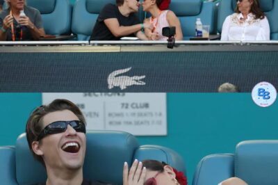 Millie Bobby Brown and Jake Bongiovi have awkward PDA moment in front of parents at Miami Open