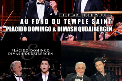 Dimash Qudaibergen & Plácido Domingo Unite for a Mesmerizing Performance of ‘The Pearl Fishers’ Duet: Au fond du Temple Saint’ (2023) – A Breathtaking Fusion of Two Extraordinary Voices! Witness the Unparalleled Brilliance of a Legendary Maestro and a Modern Vocal Virtuoso as They Breathe New Life Into This Timeless Operatic Masterpiece. Experience the Passion, Emotion, and Vocal Perfection in a Duet That Transcends Generations, Creating a Spellbinding Musical Moment That Will Leave You in Awe!